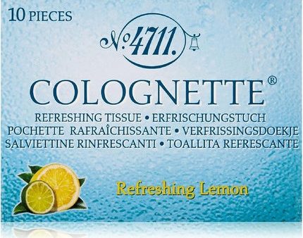 4711 Lemon Colognette Refreshing Tissue Box Of 10 Cheap