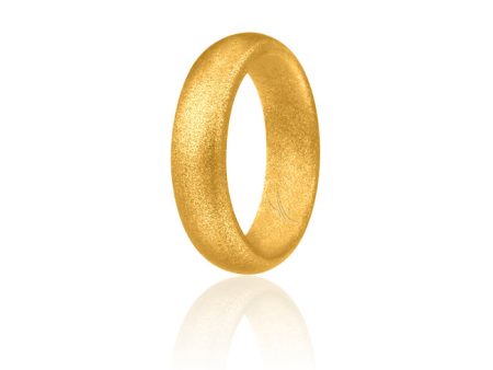 ROQ Silicone Ring - Dome Style - Gold by ROQ for Women - 10 mm Ring Supply