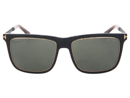 Tom Ford Tom Ford FT0392 01R Karlie - Black-Gold Polarized by Tom Ford for Men - 57-17-140 mm Sunglasses Supply