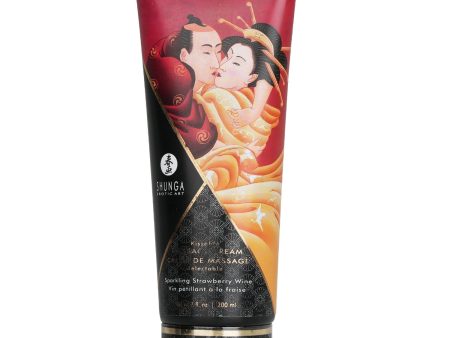 SHUNGA Kissable Massage Cream - Sparkling Strawberry Wine  200ml 7oz For Sale