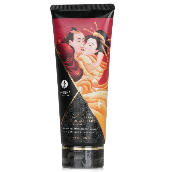 SHUNGA Kissable Massage Cream - Sparkling Strawberry Wine  200ml 7oz For Sale