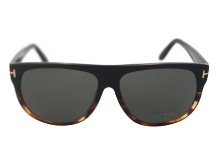 Tom Ford Tom Ford FT0375 Kristen 05R - Black-Green Polarized by Tom Ford for Women - 61-10-140 mm Sunglasses For Sale