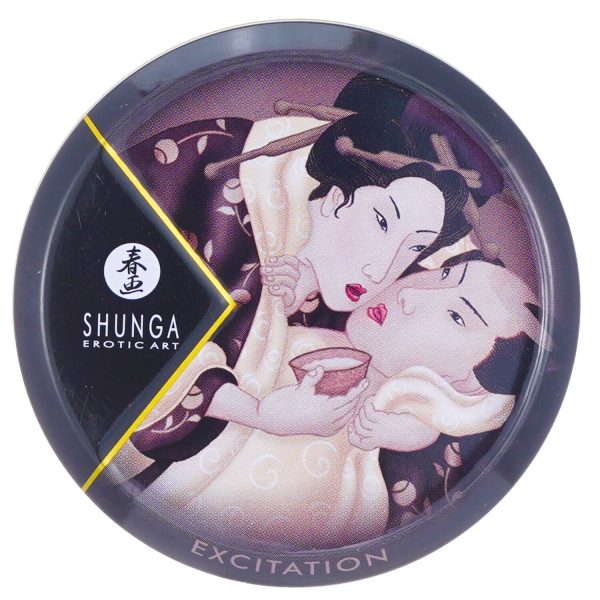 SHUNGA Mini Massage Candle - Excitation   Intoxicating Chocolate  30ml 1oz Supply