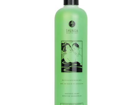 SHUNGA Bath & Shower Gel - Sensual Mint 065009  500ml 16oz For Discount