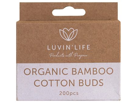 Luvin Life Luvin  Life Organic Bamboo Cotton Buds White x 200 Pack Fashion