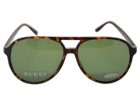 Gucci Gucci GG 1026 TVD-Dark Havana Green by Gucci for Unisex - 59-14-140 mm Sunglasses For Cheap