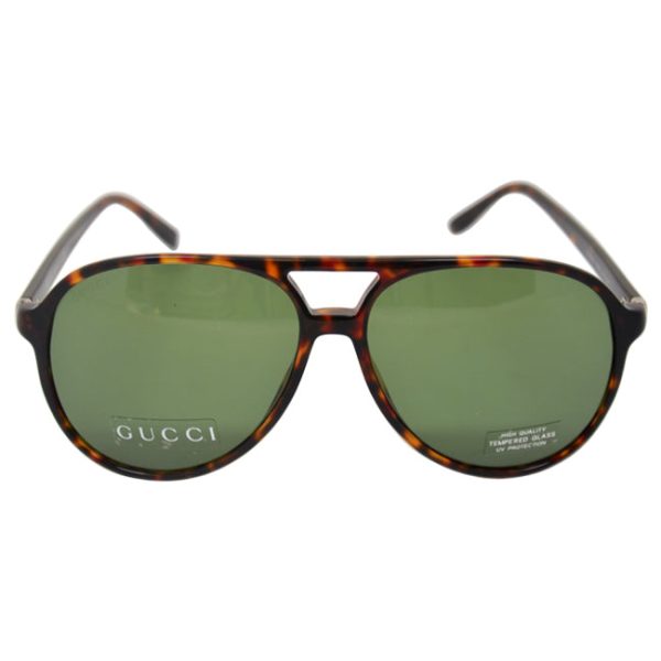 Gucci Gucci GG 1026 TVD-Dark Havana Green by Gucci for Unisex - 59-14-140 mm Sunglasses For Cheap