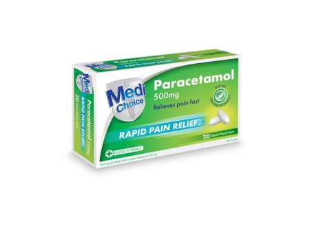 MediChoice Paracetamol Rapid Caplet 20 Pack Online