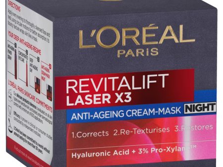 L Oreal Paris Revitalift Laser X3 Night Cream 50 ml Sale