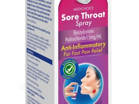 MediChoice Sore Throat Spray 30ml For Sale