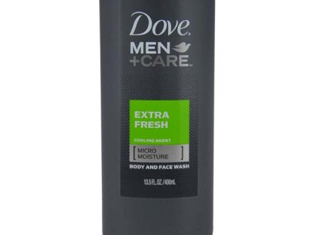 Dove Extra Fresh Body and Face wash by Dove for Men - 13.5 oz Body Wash Online Hot Sale