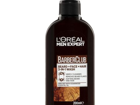 L Oreal Paris Men Expert Barber Club Beard Face Hair 3in1 Wash 200ml Online