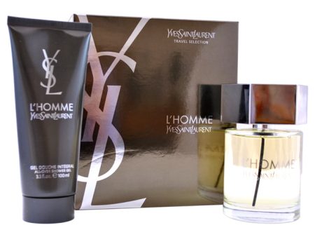 Yves Saint Laurent LHomme by Yves Saint Laurent for Men - 2 Pc Gift Set 3.3oz EDT Spray, 3.3oz All Over Shower Gel For Cheap