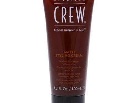 American Crew Matte Styling Cream - Medium Hold by American Crew for Men - 3.3 oz Cream For Sale