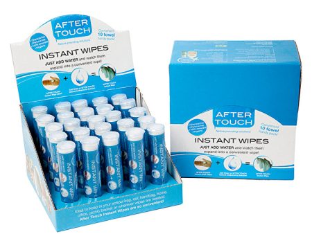 After Touch Instant Wipes (Towels) Tube x 25 Display 10 Wipes Hot on Sale