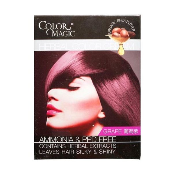 Color Magic Herbal Color Cream (Grape) For Discount