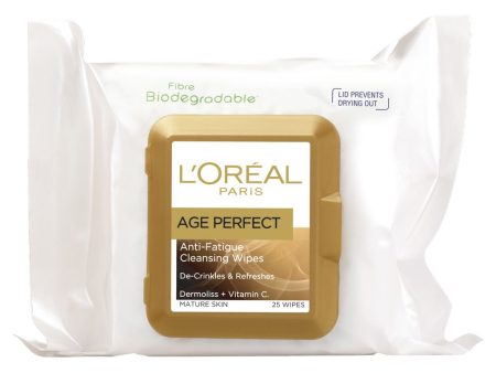 L Oreal Paris Age Perfect Cleansing Wipes 25 Wipes Fashion