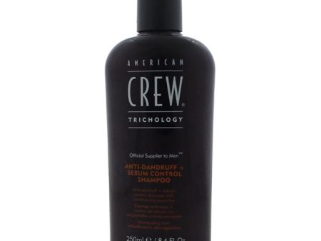 American Crew Anti-Dandruff Sebum Control Shampoo by American Crew for Men - 8.4 oz Shampoo Hot on Sale